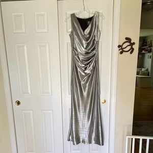 Vince Camuto Silver Evening Gown